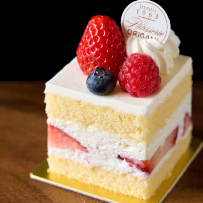 ザ・キャピトルホテル東急『ORIGAMI』の苺のショートケーキ
