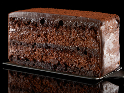 生チョコ寄りのずっしり濃厚チョコケーキ。
